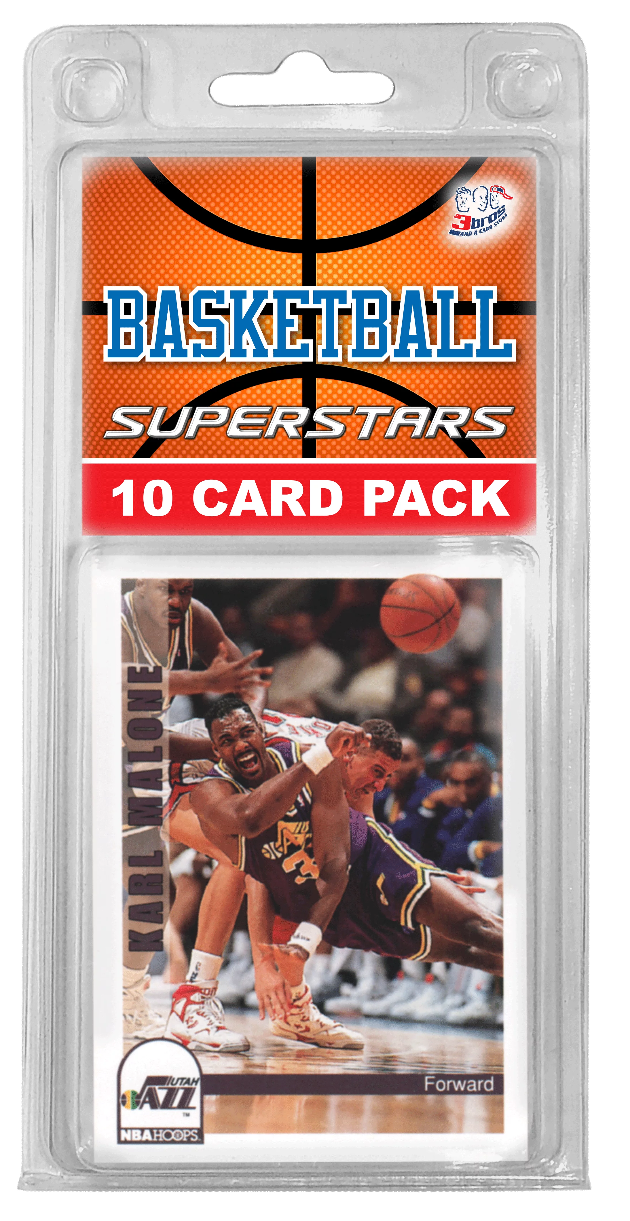Utah Basketball Team- (10) Card Pack NBA Basketball Different Utah Team Superstars Starter Kit! Comes in Souvenir Case! Great Mix of Modern & Vintage Players for the Ultimate Utah Fan! By 3bros