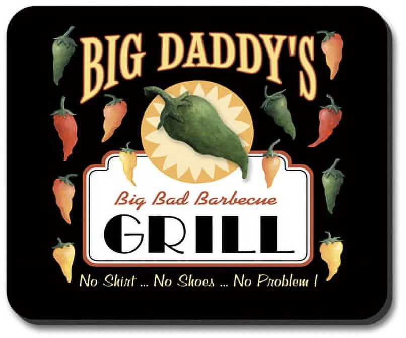Art Plates Mouse Pad - Big Daddy's Grill