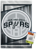 NBA San Antonio Spurs - Logo 17 Wall Poster with Push Pins, 14.725 x 22.375