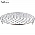 Sufanic 2.4cm Round Cooling Baking Rack 201 Stainless Steel Wire Oven Grill Sheet,Silver