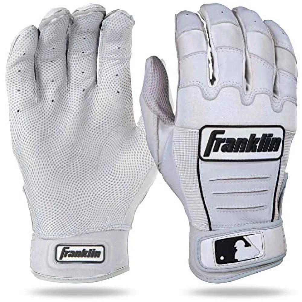 Franklin Sports CFX Pro Adult Series Batting Glove , Pearl/White/Black, Adult XX-Large