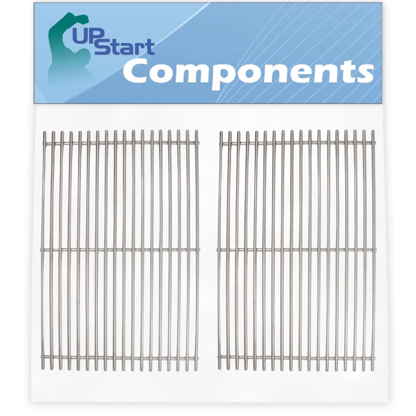 2-Pack BBQ Grill Cooking Grates Replacement Parts for Weber GENESIS EP-320 NG (2007) - Compatible Barbeque Grid 19 1/2