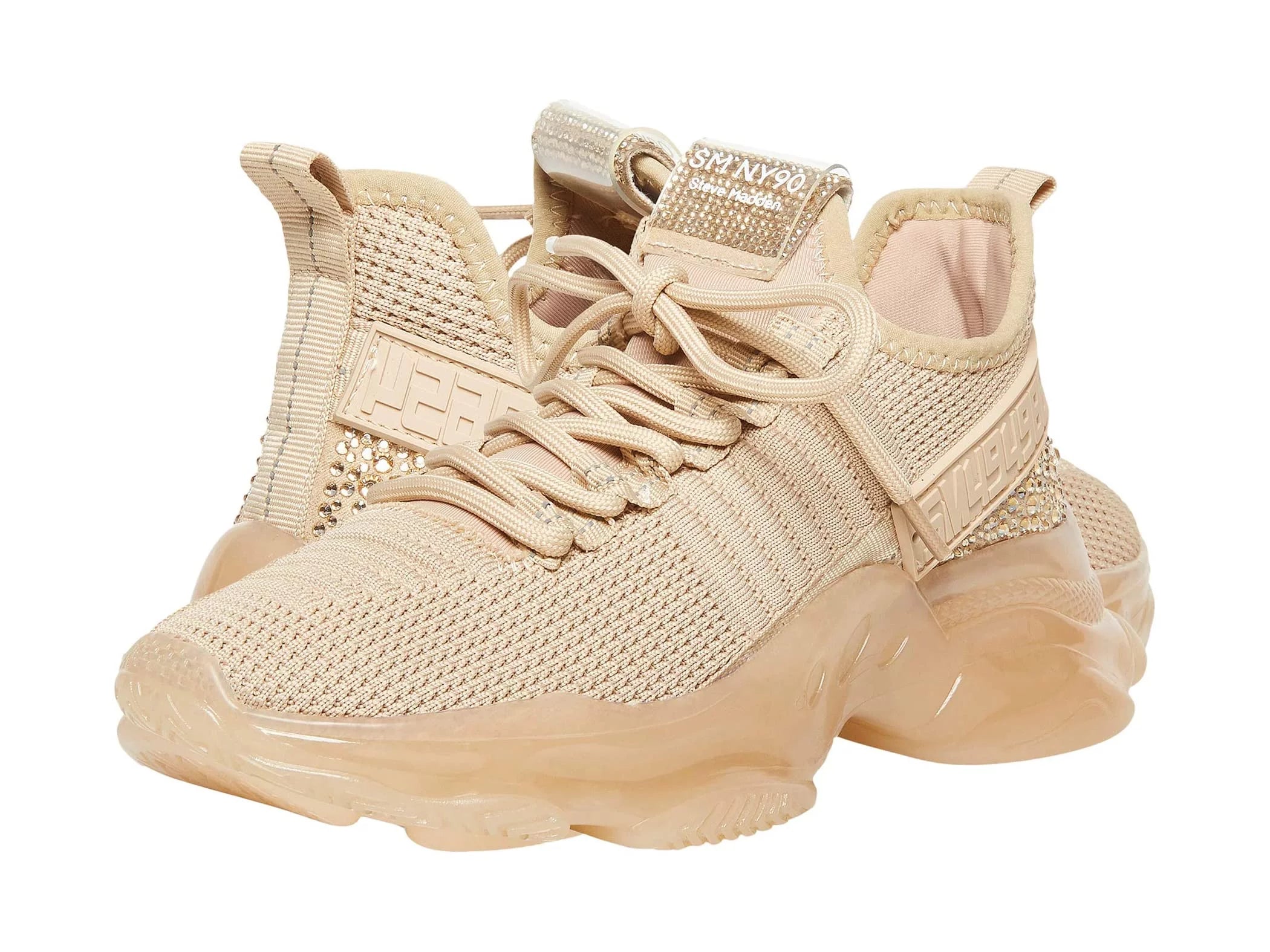 Steve Madden Womens Maxima  Fashion Running Shoes Tan 5.5 Medium (B,M)