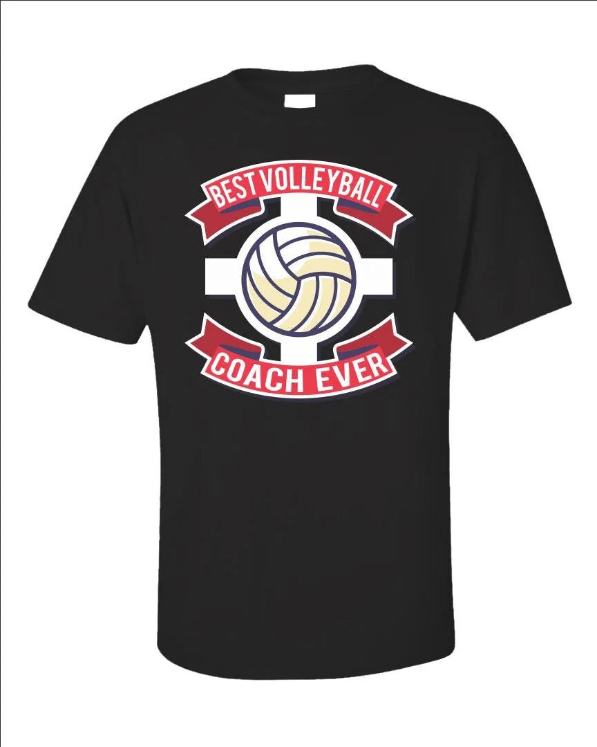Best Volleyball Coach Ever Shirt, Sports Tee, Coach Appreciation Gift, Volleyball Lover T-shirt, Athletic Shirt