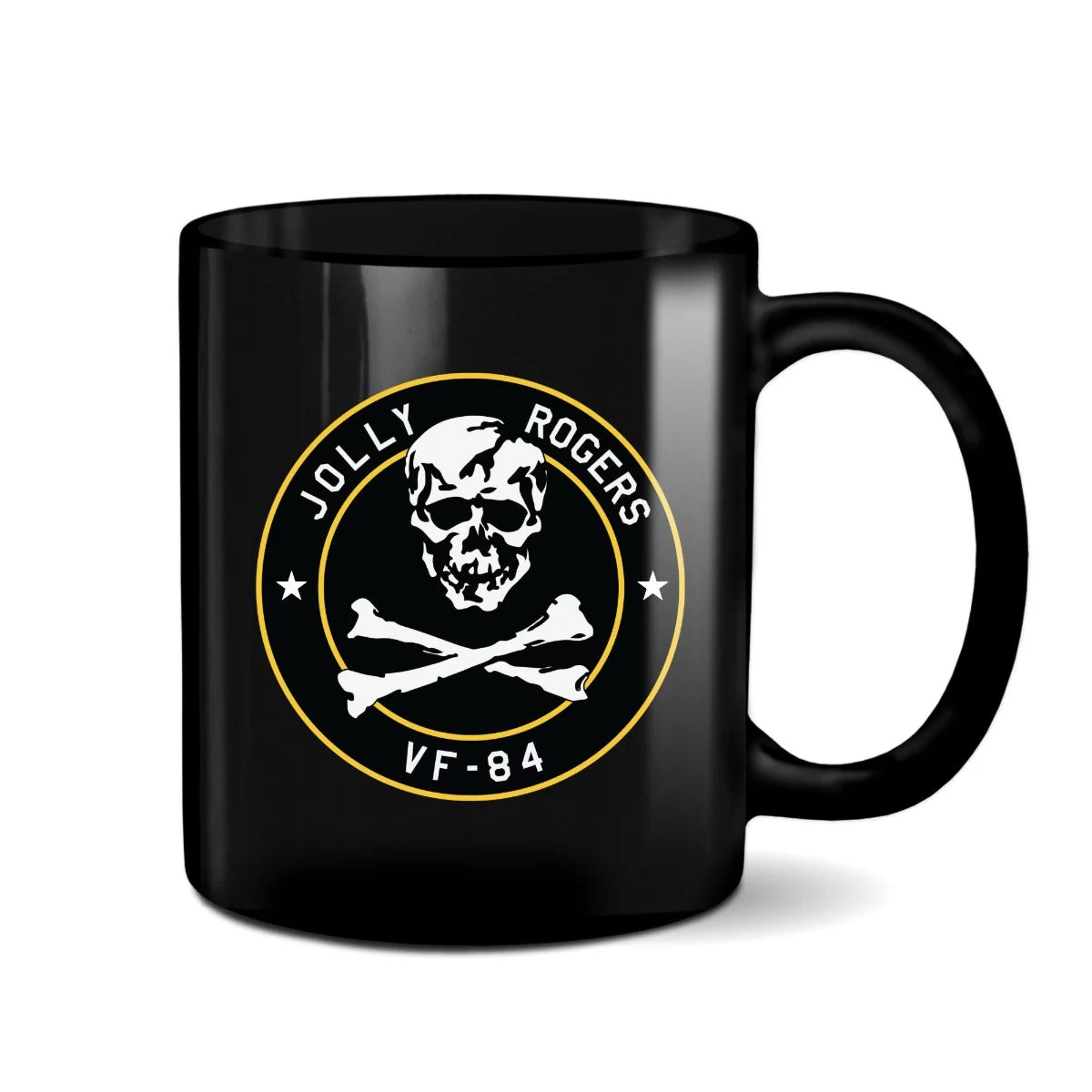 Jolly Rogers VF-84 11 oz Black Mug