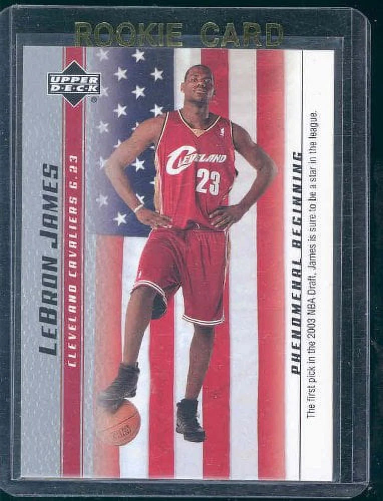 2003 Upper Deck Phenomenal Beginning #20 NBA 1st Pick Lebron James Rookie Card