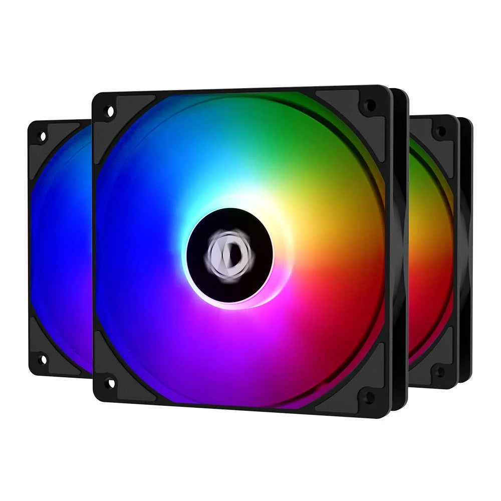 120mm Case Fan ARGB 3 Pack RGB Fans 5V 3-PIN Connector MB Sync Internal Fans Cable Management Silent Fan PWM Fan for CPU Cooler/Radiator/PC Chassis