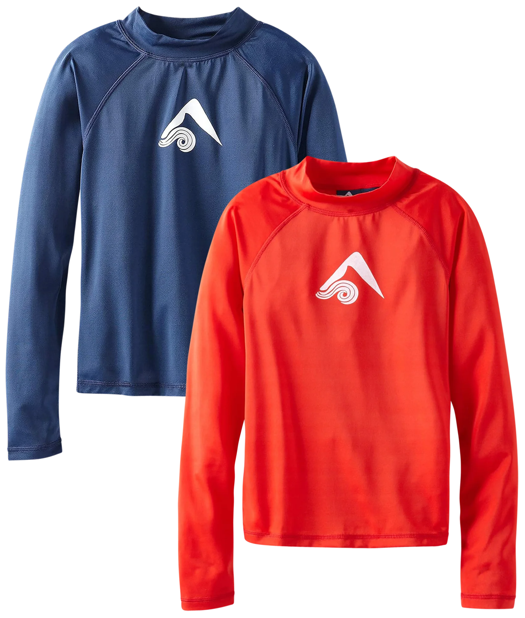 Kanu Surf Boys' Rash Guard - 2 Pack UPF 50+ Quick Dry Long Sleeve Swim Shirt (6-16)