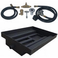 27 in. 14GA Powder Coated Burner Island Kit - Liquid Propane