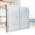 28x24 Stainless Steel Access Door Outdoor Kitchen / BBQ Island Double Doors