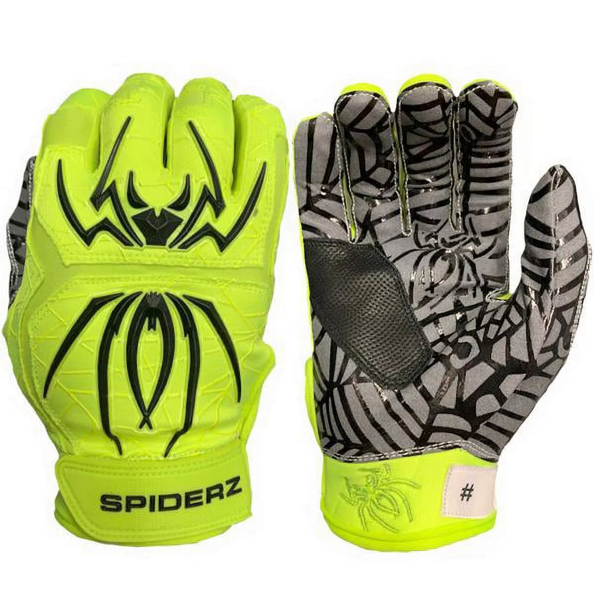 Spiderz Hybrid Series Adult Men's Baseball Batting Gloves Pair