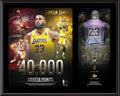 LeBron James Los Angeles Lakers 12 X 15 1st Player in NBA History to Score 40,000 Career Points Sublimated Plaque