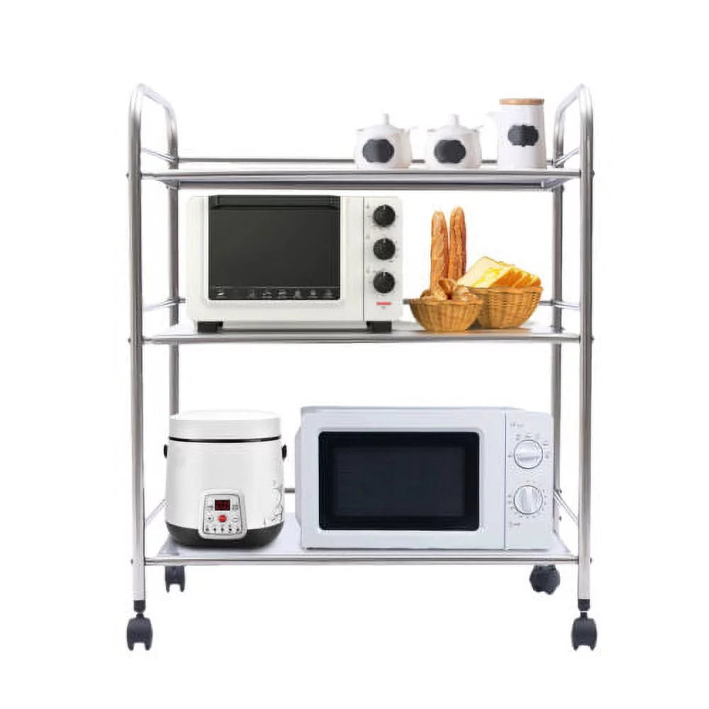 Kitchen Island Outdoor Services Cart Organizer Shelf Baker's Rack Rolling Cart