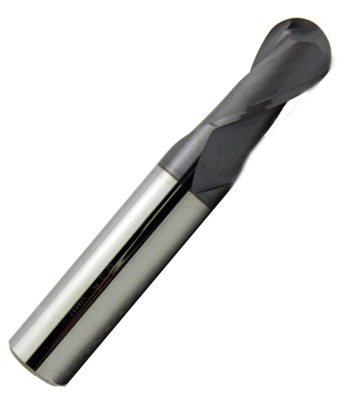 1/8 Diameter 2 Flute Single End Ball 30¡ã Carbide End Mill Stub ALTiN Coated, 1/4Length of Cut, 1/8 Shank, 1-1/2 OAL