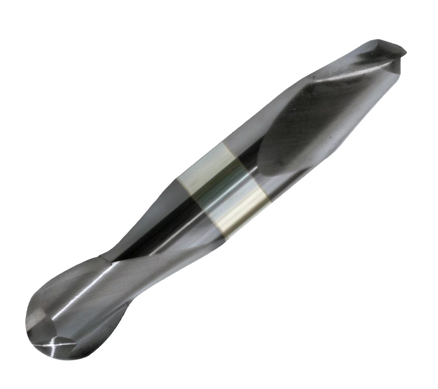 1/2 Diameter 2 Flute Double End Ball Stub 30¡ã Carbide End Mill ALTiN Coated, 5/8Length of Cut, 1/2 Shank, 3 OAL