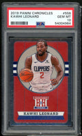 Kawhi Leonard Card 2019-20 Panini Chronicles #556 PSA 10