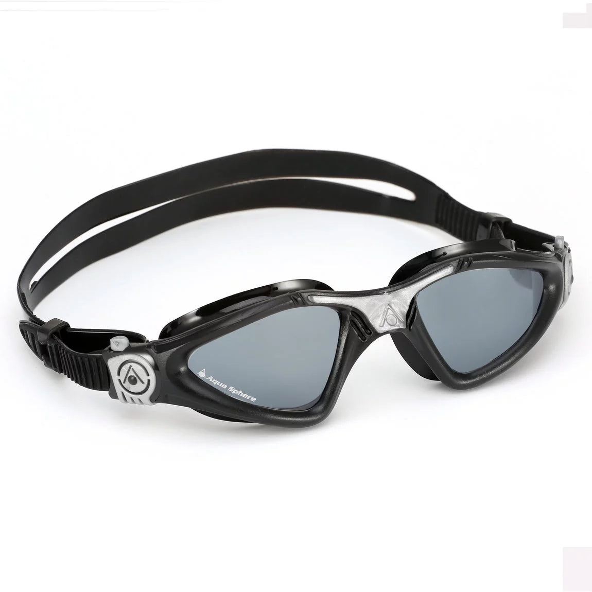 Aqua Sphere Kayenne Smoke Lens Swim Goggles, Black/Silver, 197050
