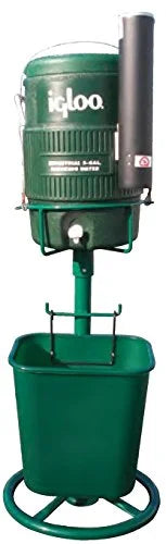 BuyBocceBalls Listing - Tennis, Bocce, Golf Court Accessories - Hatr tru Complete Cooler Stand (119-3100BKK) - Green