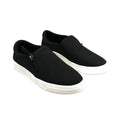 Kensie Ladies' Size 6 Faux Suede Slip on Side Zip Sneaker, Black NEW Ships Without Box