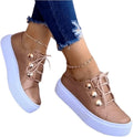 Sneakers For Women Slip On Walking Leather Sneakers Casual Fashion Lightweight Comfortable Flat Shoes Loafers