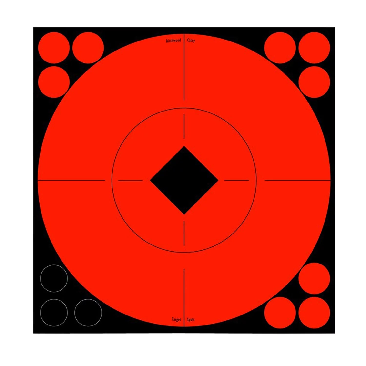 Birchwood Casey 33916 Target Spots Self-Adhesive Bullseye 8 8 Pack