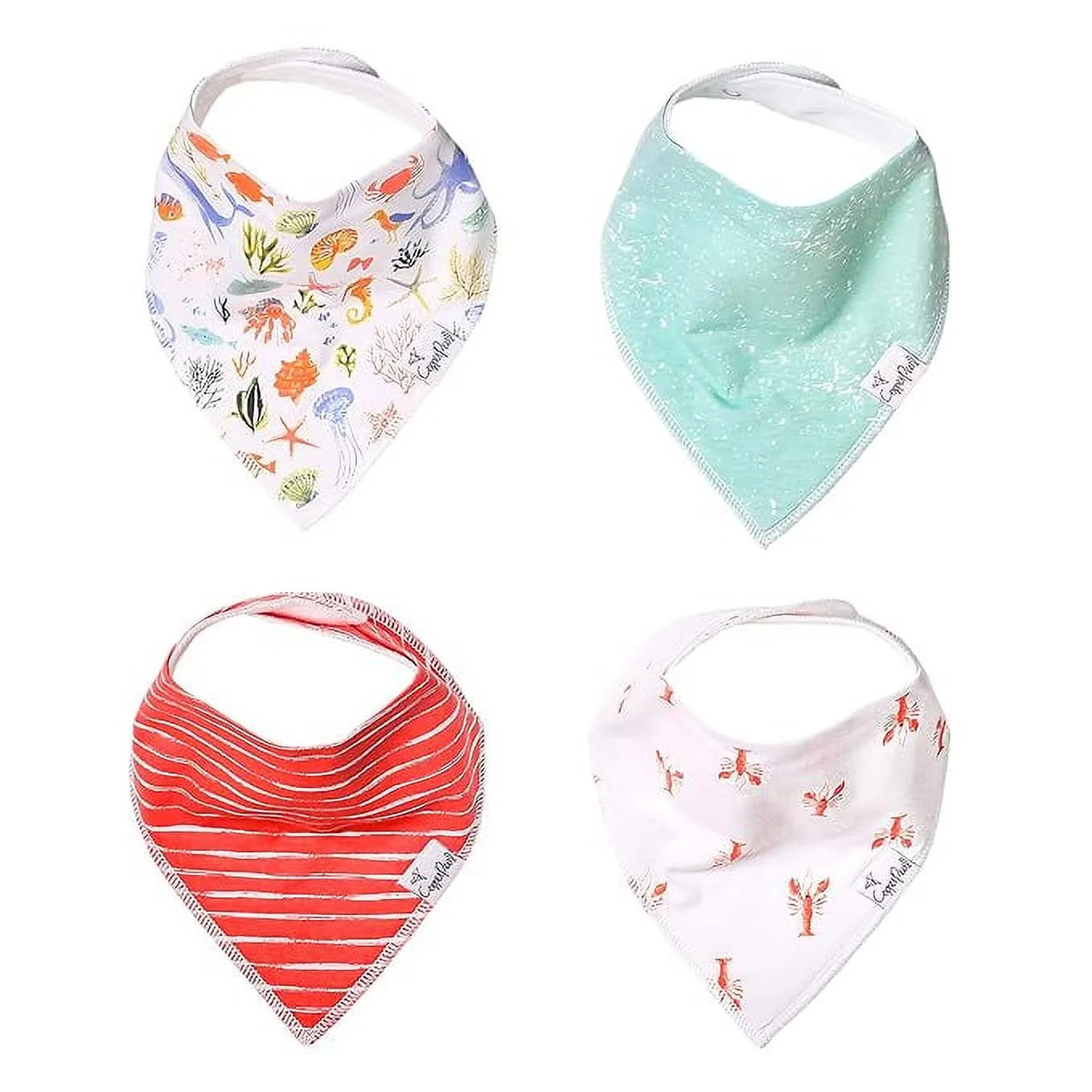 Copper Pearl Baby Bandana Drool Bibs for Drooling and Teething 4 Pack Gift Set ¡°Nautical