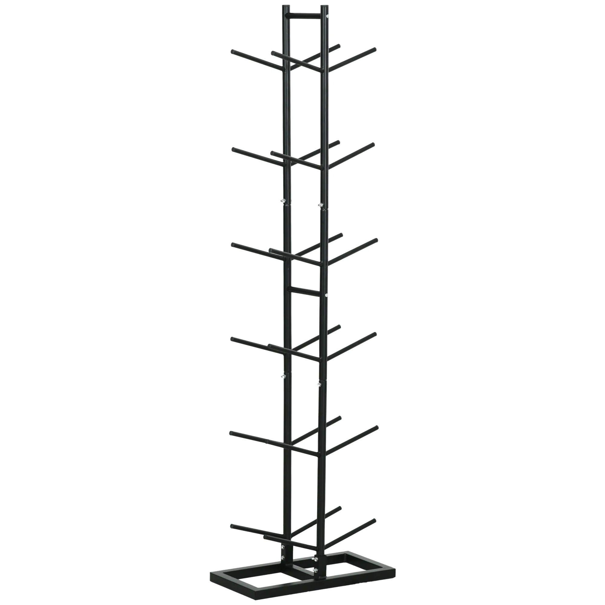 Soozier Ball Storage Rack, Basketball Holder, 12-Ball Organizer
