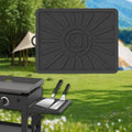 kesoto Silicone Griddle Mat Grill BBQ Utensil Holder for Grilling Accessories Black