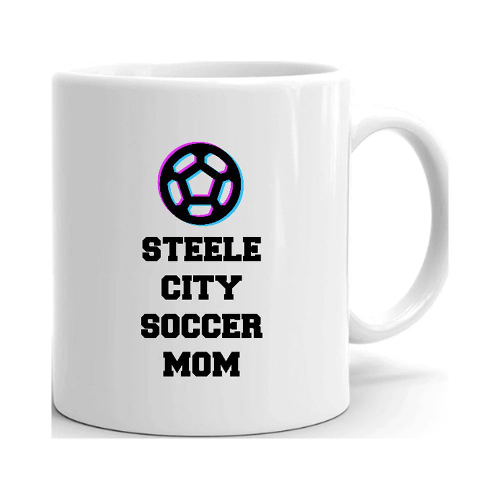 Tri Icon Steele City Soccer Mom Ceramic Dishwasher And Microwave Safe Mug By Undefined Gifts