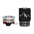 Alumina Picnic Pot and Furnace Set Tomshine Camping Cookware for Portable Stoves, Windproof Design