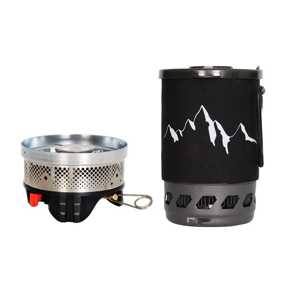 Alumina Picnic Pot and Furnace Set Tomshine Camping Cookware for Portable Stoves, Windproof Design