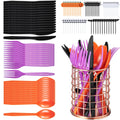 240 Pcs Halloween Plastic Cutlery Set Halloween Forks Knives And Spoons Halloween Black Orange Plastic Utensils Set Disposable Plastic Flatware For Zombie, Trick Or Treat Party Supplies