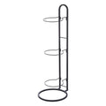 harayaa Basketball Storage Rack Black Football Organizer for Rugby Football Basement