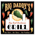 Art Plates brand - Double Gang Toggle Wall Plate - Big Daddy's Grill