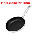 Non Stick Frying Pan Cooking Tool Skillet Cookware Steak Skillet Round BBQ Grill