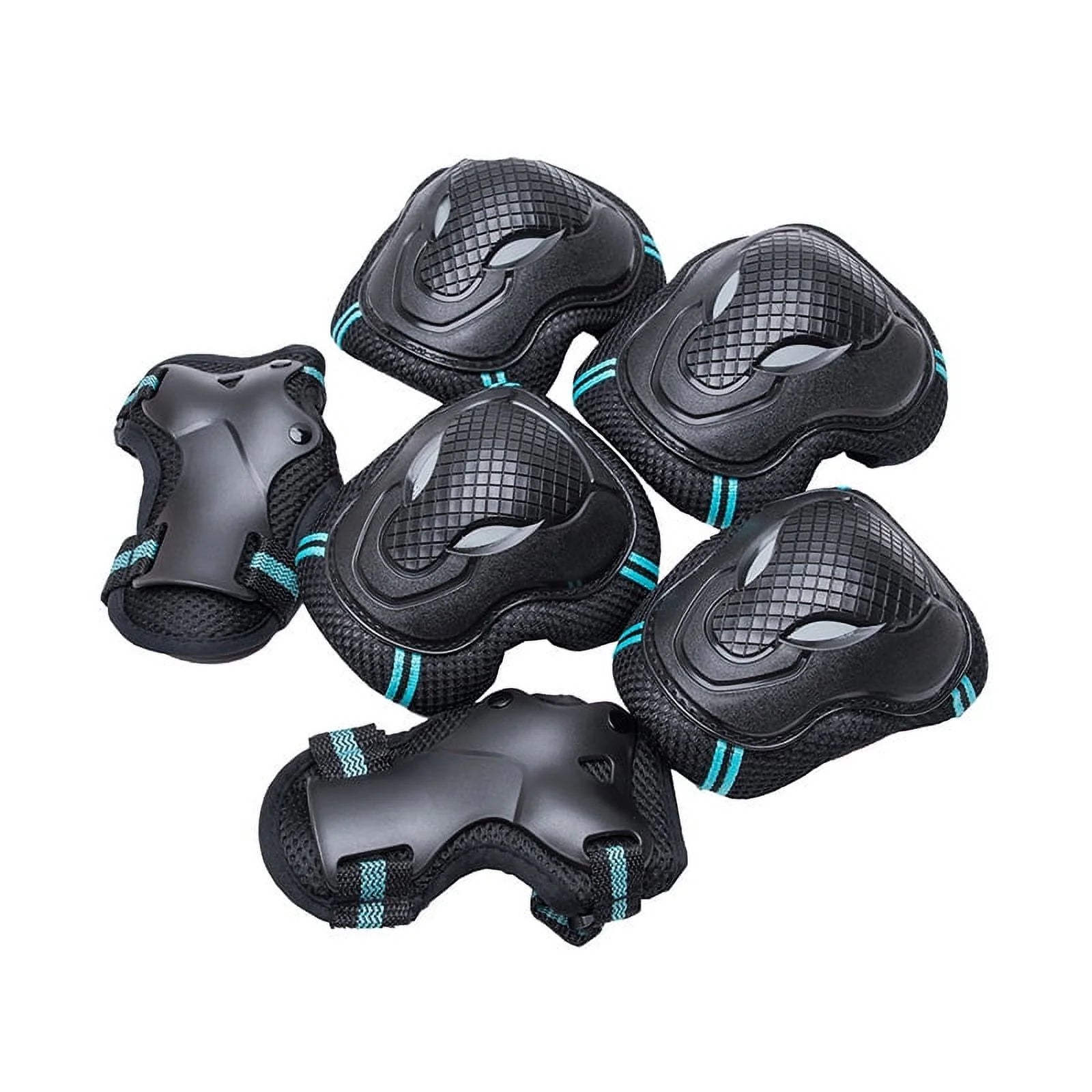 Youth Adults Knee Wrist Elbow Pads Guards Protective Gear Set for Roller Skates Cycling BMX Bike Skateboard