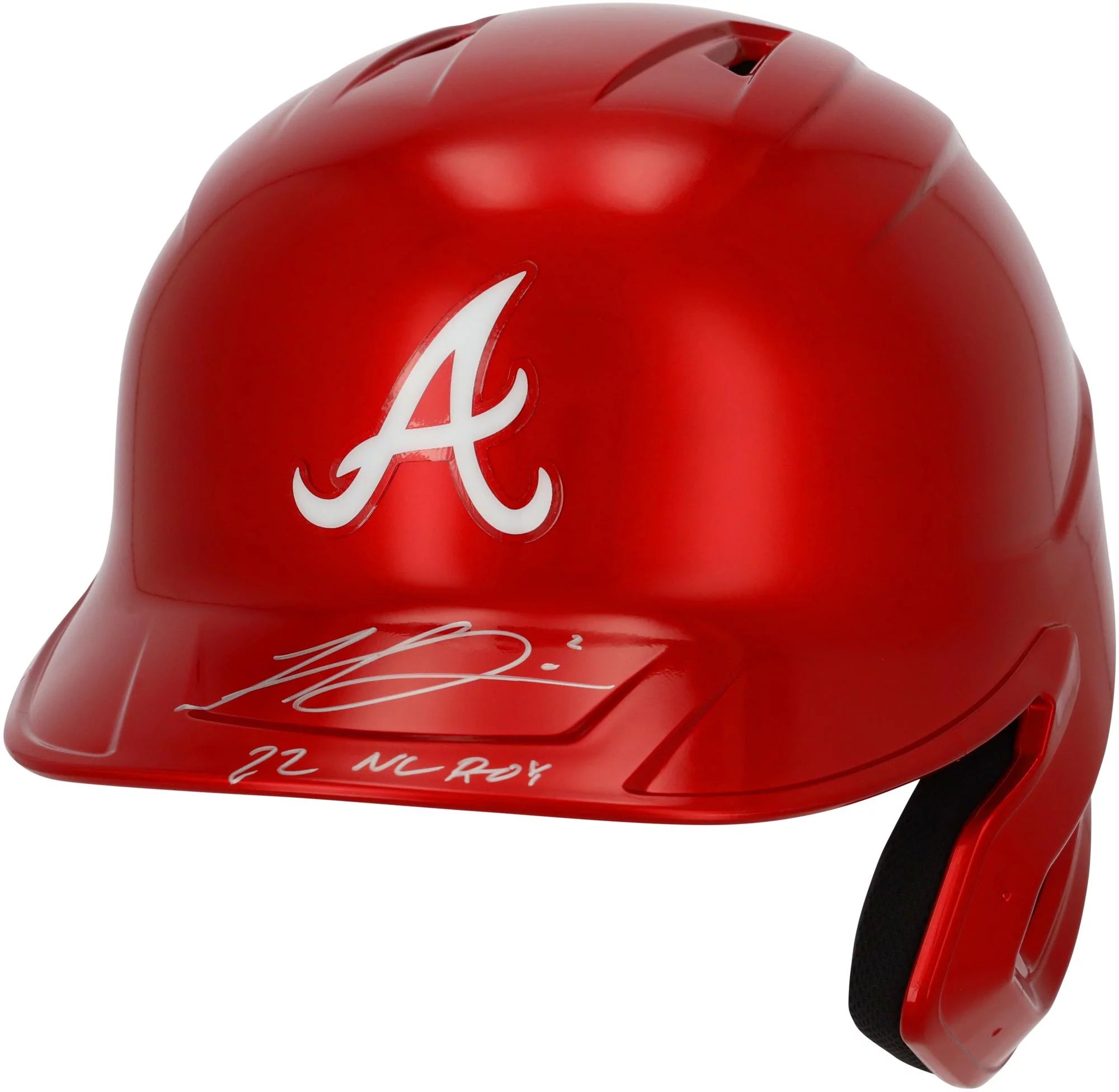 Michael Harris II Atlanta Braves Autographed Alternate Chrome Rawlings Mach Pro Replica Batting Helmet with 22 NL ROY Inscription - Fanatics Exclusive - Fanatics Authentic Certified