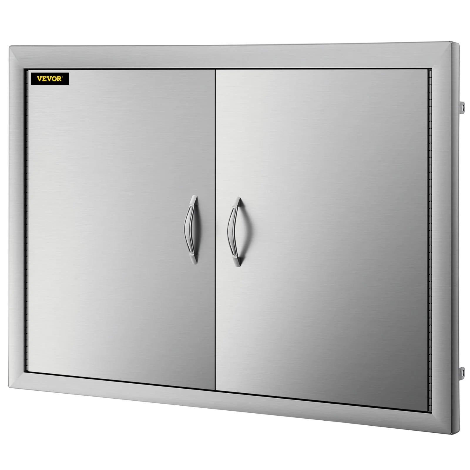 BBQ Access Door 28W x 19H Inch, Double Stainless Steel Outdoor Kitchen Doors for BBQ Island, Grill Station