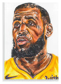 BREYGENT LeBron James  SKETCH CARD SAN DIEGO AP  By Tim Levandoski