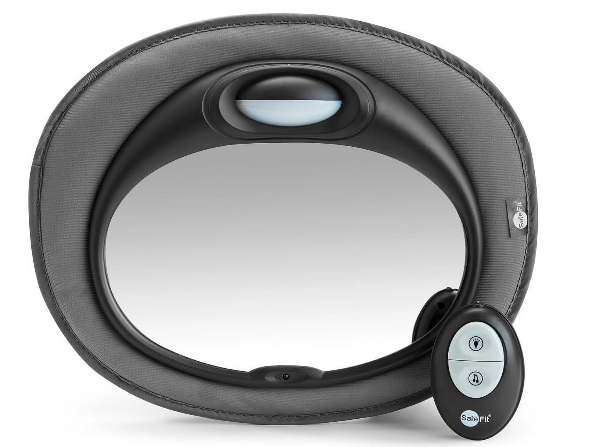 SafeFit? Musical Night Light Baby Crash-Tested Car Mirror, Gray