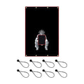 Batting Cage Backstop Baseball Backstop Mat Batting Cage Catcher Pitching Backdrop Target for Training Equipment Aid Baseball Pitcher School 183cmx122cm