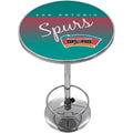 San Antonio Spurs Hardwood Classics Bar Table with Adjustable Footrest and Acrylic Top