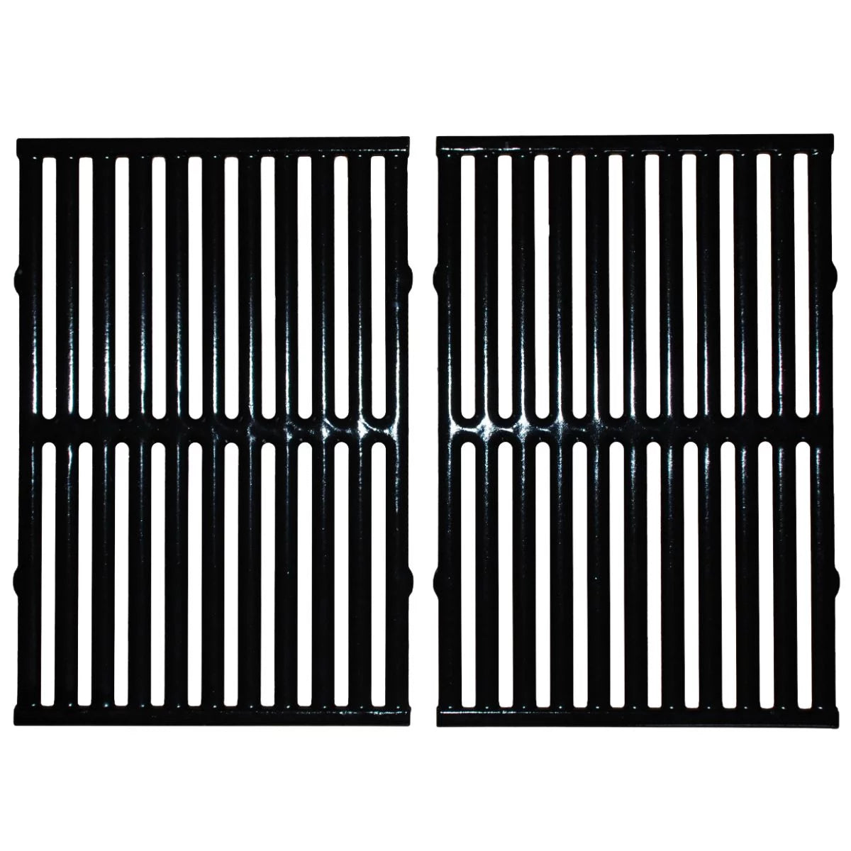 2pc Gloss Cast Iron Cooking Grid for Ellipse and Hamilton Beach Gas Grills 22.75