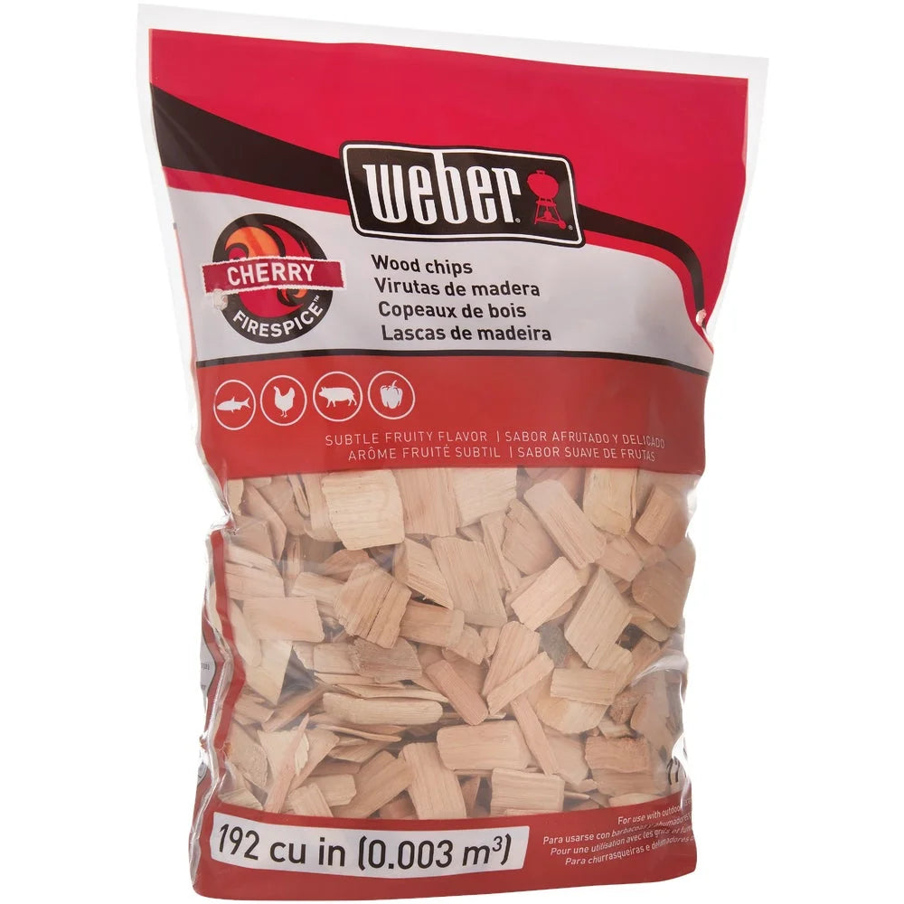 2 PK, Weber FireSpice 192 Cu. In. Cherry Smoking Chips