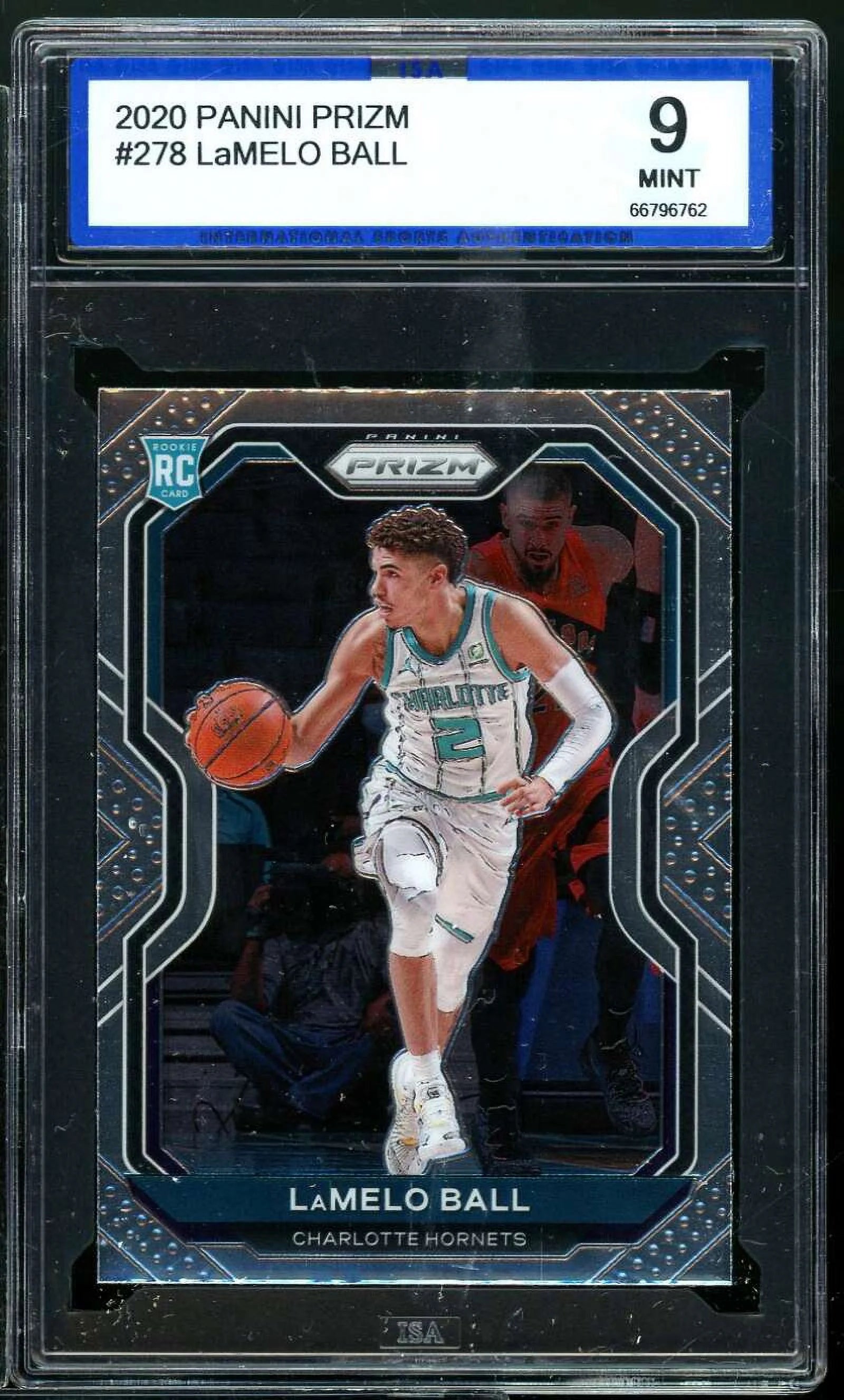 LaMelo Ball Rookie Card 2020-21 Panini Prizm #278 ISA 9 MINT