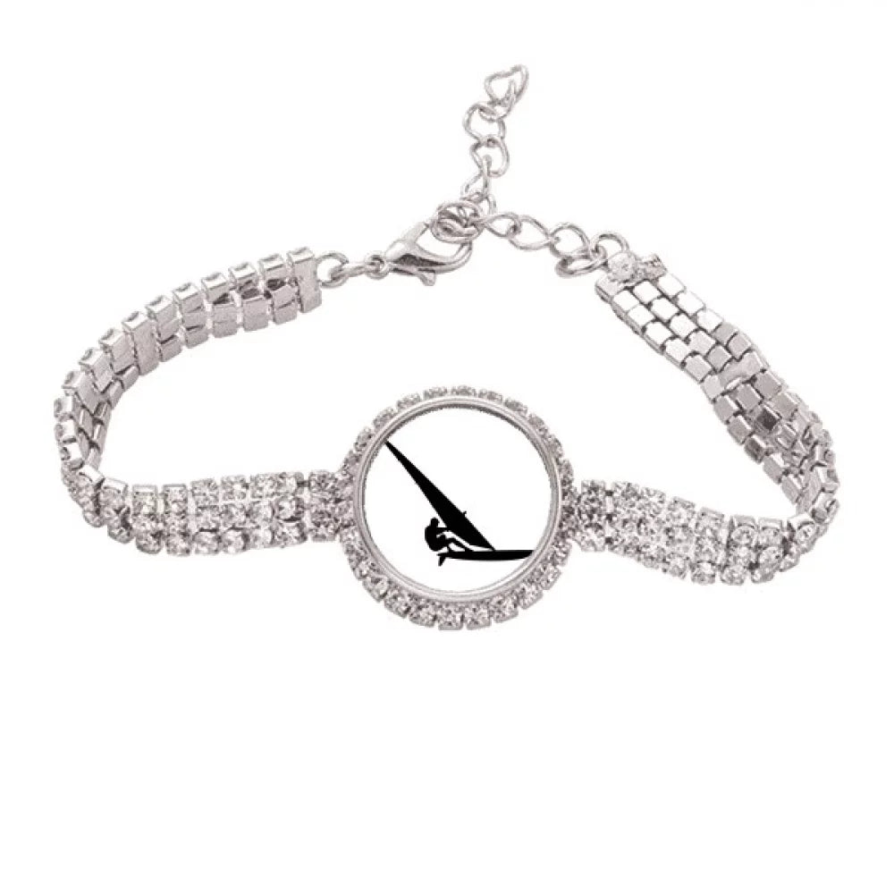 Sports Surfing Sailboat Player Tennis Chain Anklet Bracelet Diamond Jewelry