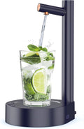 Water Dispenser for 5 Gallon Bottle, Desktop Water Dispenser with 7 Levels Quantitative, Smart Table Bedside Water Dispenser, Portable Universal Water Jug Dispenser Bottle Pump for Home Office Camping