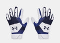 Under Armour Men's UA Clean Up 21 Baseball Batting Gloves 1365461-410 Midnight Navy/White