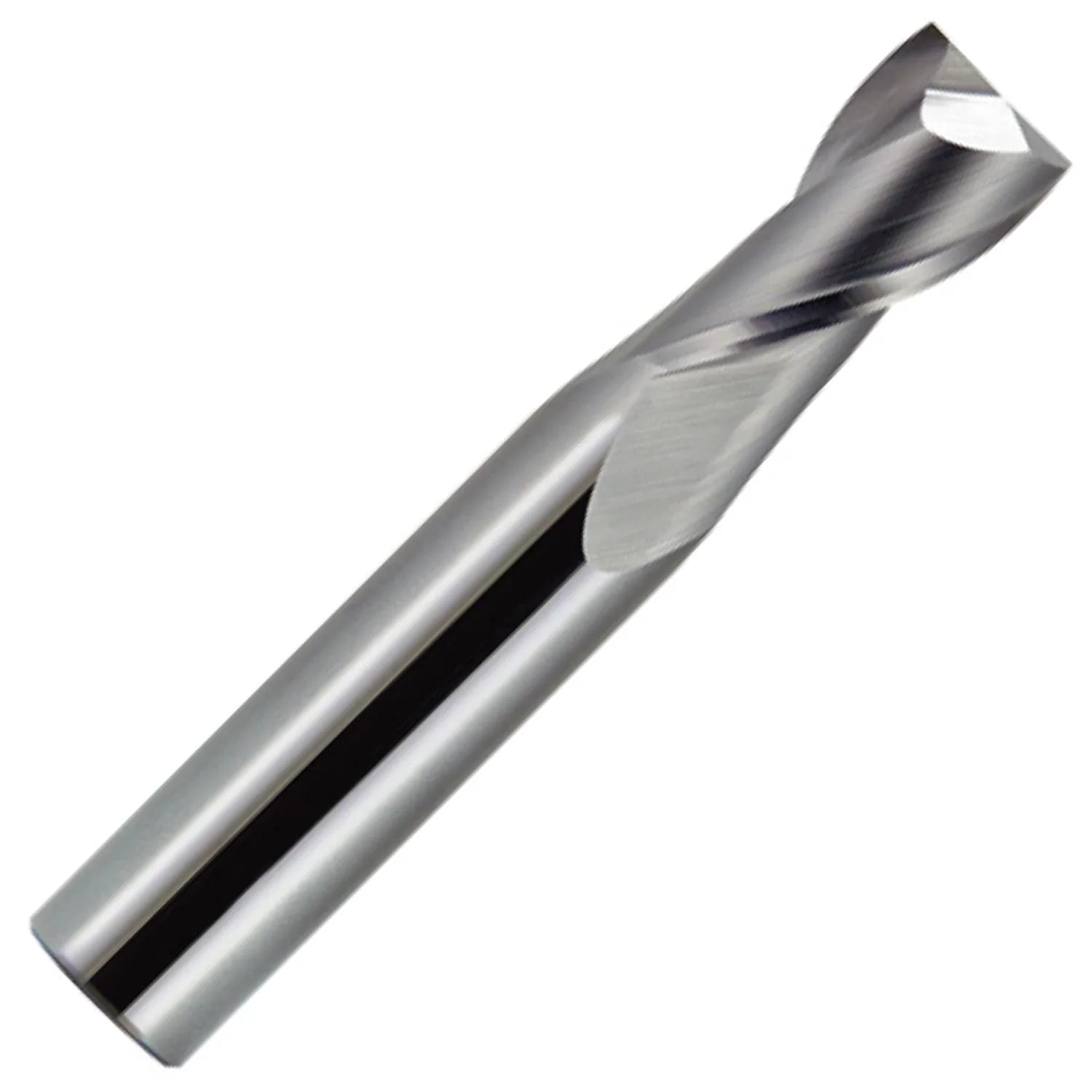 21/64 Diameter 2 Flute Single End 30¡ã Carbide End Mill , 1Length ofCut, 3/8 Shank, 2-1/2 OAL