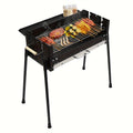 Large Foldable Outdoor Camping Grill Stove, Stainless Steel Barbecue Stove, Charcoal Stove
